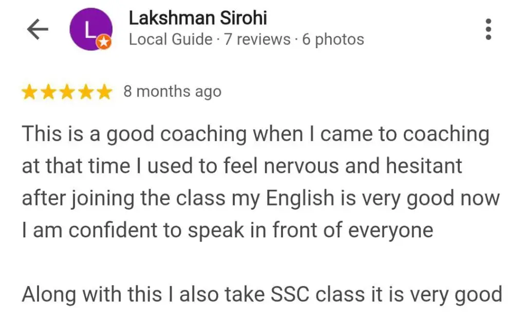 englsh review spoken